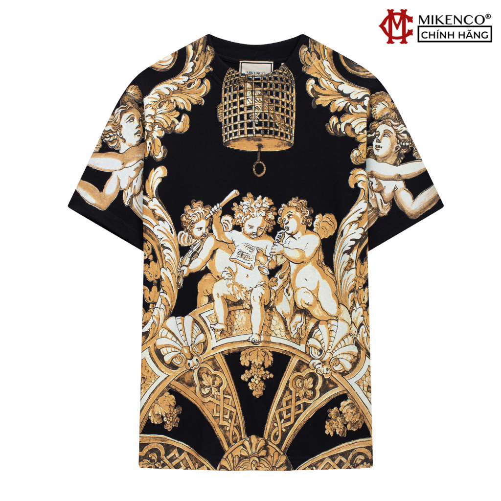 Áo phông nam MIKENCO Baroque Print Tshirt