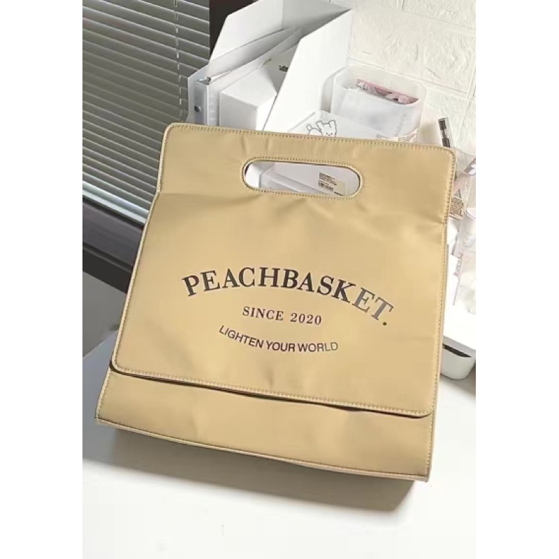 Túi đeo chéo Peachbasket hình hộp chữ nhật phong cách Unisex