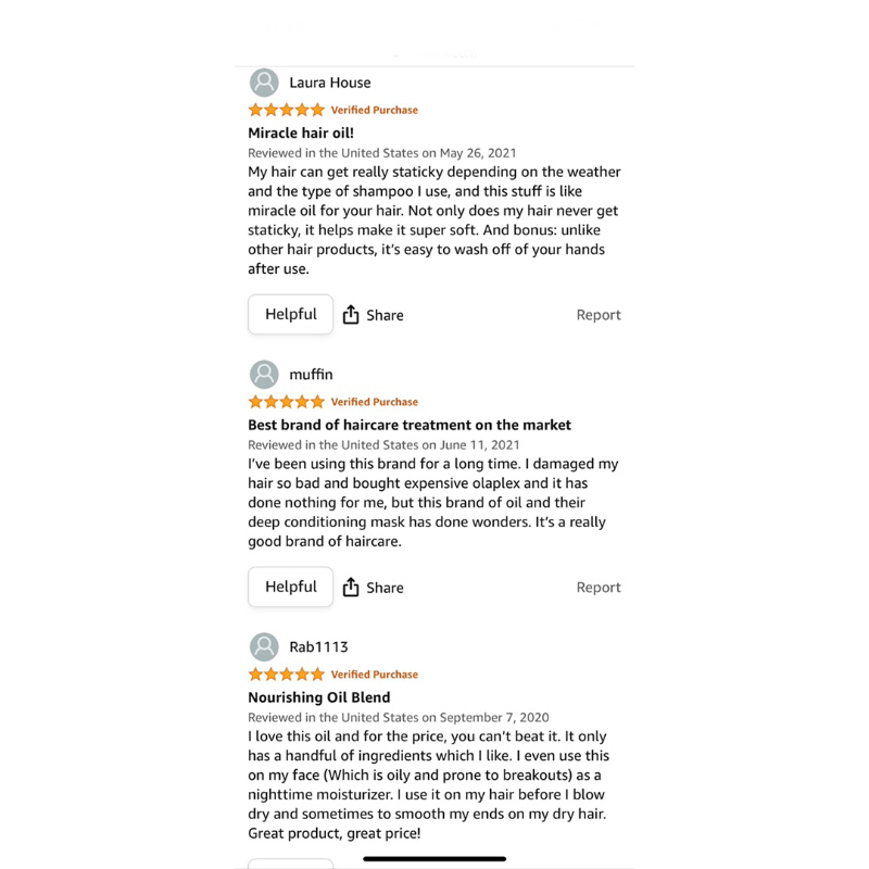 Tinh chất dưỡng phục hồi độ bóng cho tóc khô xơ chẻ ngọn, làm dày tóc HASK repairing hair oil Argan from Morocco 59ml US