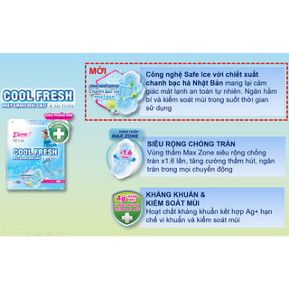 [BAO BÌ MỚI]  BVS Sensi Cool có cánh siêu mát
