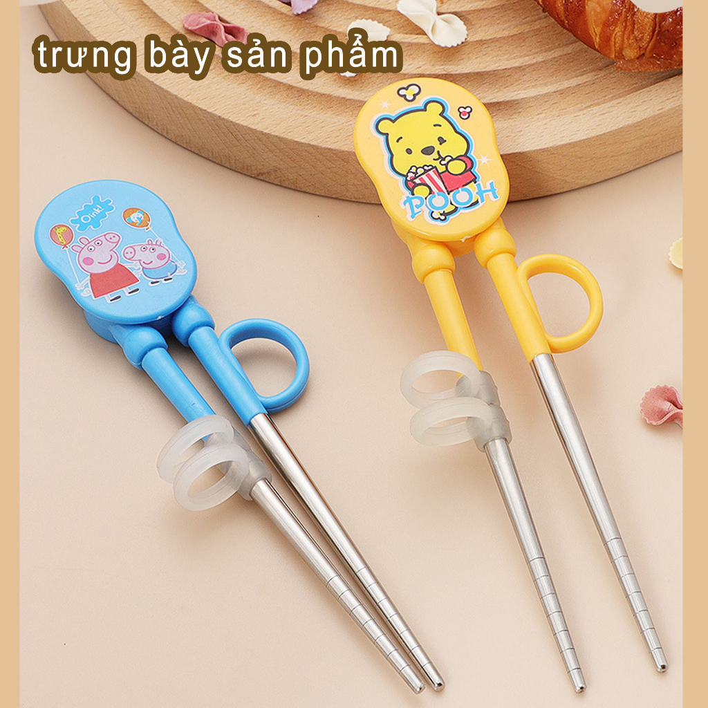 Đũa trẻ em dễ thương bằng thép không gỉ Đũa tập cho bé