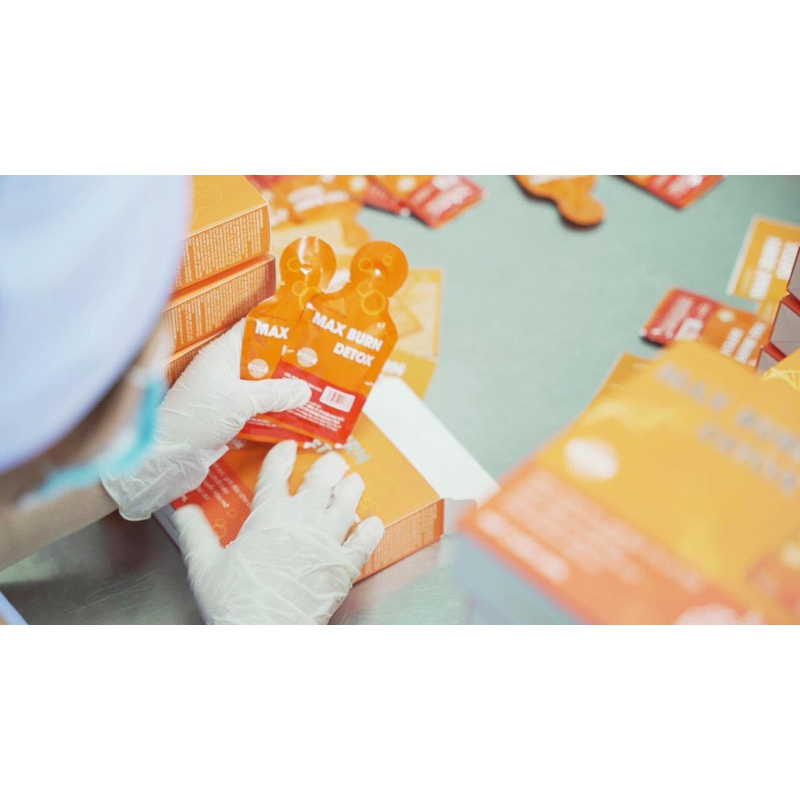 MaxBurn Detox thải độc mỡ hộp 12 gói