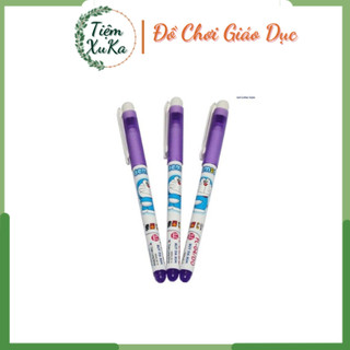Bút bi nước gel 012 doraemon mực tím