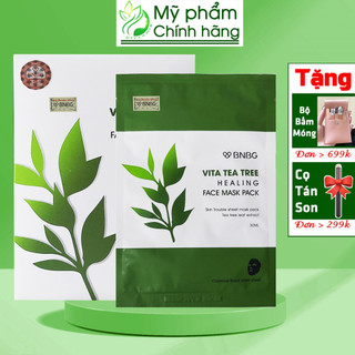 Mặt Nạ Tràm Trà BNBG [Miếng Lẻ] Vita Tea Tree Healing Face Mask Pack Giảm Mụn Thâm Sẹo Thải Độc Da NHẬP KHẨU CHÍNH HÃNG
