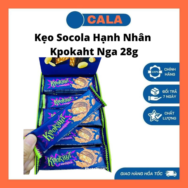 Kẹo Socola Hạnh Nhân Kpokaht Nga 28g