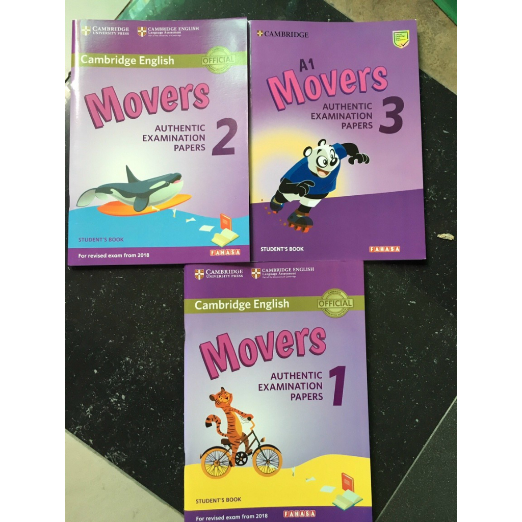 Cambridge English Movers 1,2,3 - bản khổ a4