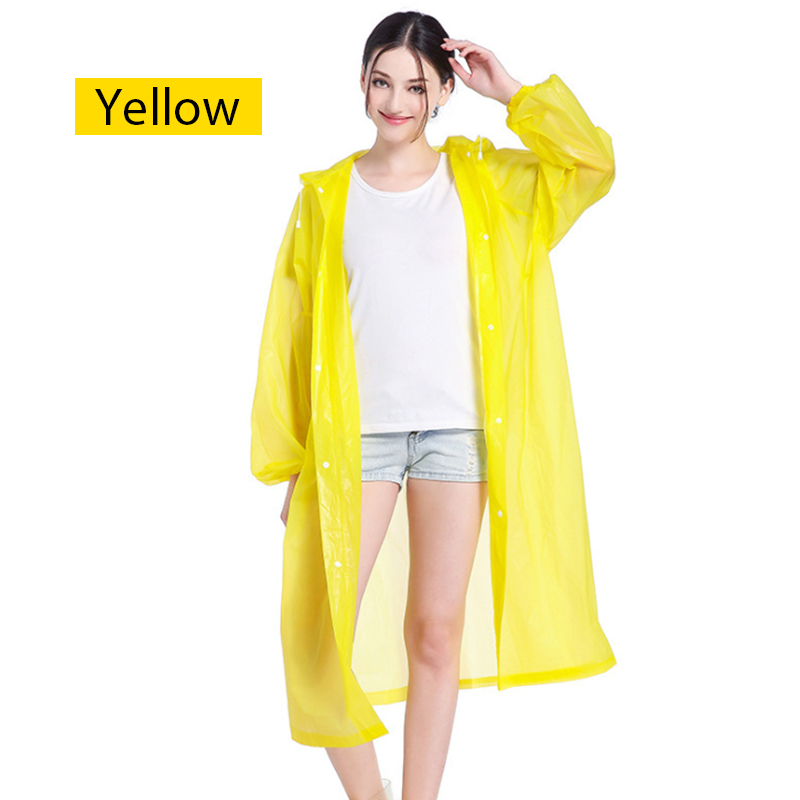 Áo Mưa 1 Người Trong Suốt EVA Phong Cách Thời Trang Nhiều Màu Sắc Tuỳ Chọn