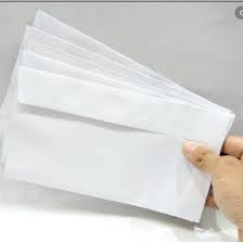 Bao thư trắng 12 x 22 cm có keo