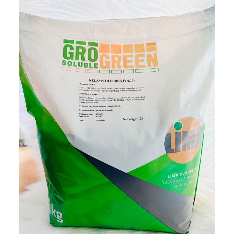 Chelate EDDHA Fe6,7% - túi 5kg nhập khẩu LIMA - Bỉ
