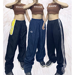 Quần gió thể thao nam nữ, quần parachute unisex 2hand, có bigsize