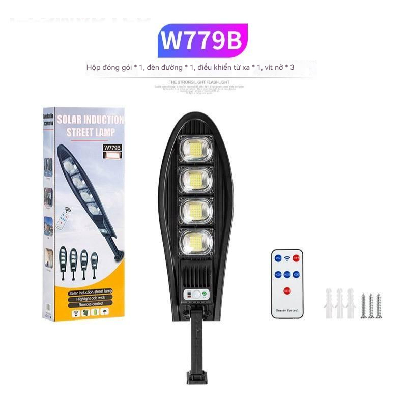 Đèn đường năng lượng mặt trời, đèn cảm biến cơ thể người 60w-80w kèm điều khiển từ xa siêu sáng tiết kiệm điện năng | BigBuy360 - bigbuy360.vn