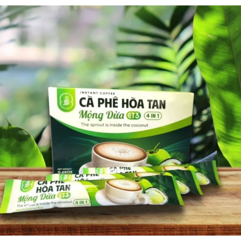 cafe hòa tan mộng dừa 4 in 1