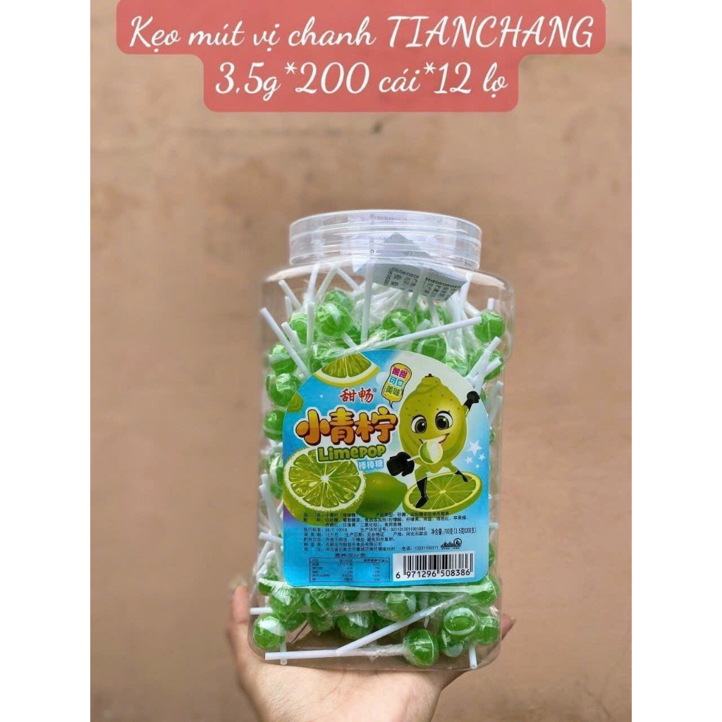 1 Hộp 200 Cái Kẹo Mút Nhí Cầu Vồng, Siêu Nhân, Hình Mắt, Mix Vị Hoa Quả