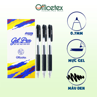 Bút gel Officetex mực xanh / đỏ / đen  OT-GP001 (6 cây)