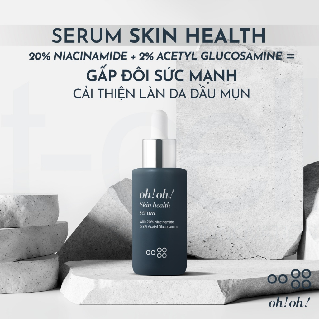 Serum Oh!Oh! Tinh Chất Dưỡng Sáng Da 20% Niacinamide &amp; 2% Acetyl Glucosamine (10ml)