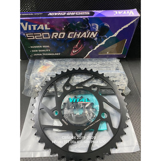 Nhông sên dĩa honda cb500x 2019-2020 nhông 15t dĩa 41t sên 520lo >>>chính hãng vital