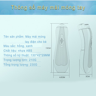 Máy cắt móng tay điện đa năng cho bé