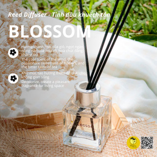 Tinh dầu khuếch tán vuông trong 50ml - Reed Diffuser - Flower 1969s - Tinh dầu Thơm phòng, quà tặng ý nghĩa
