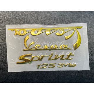 Tem xe vespa sprint 125 3vie vàng