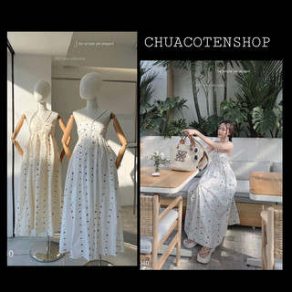 Đầm babydoll hoa thêu