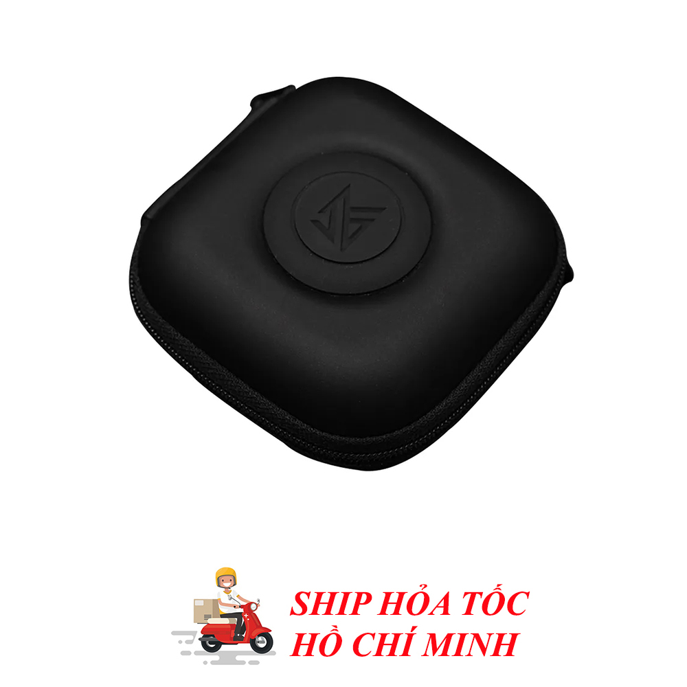 Hộp đựng tai nghe KZ Da tổng hợp chất lượng cao hình vuông Màu Đen