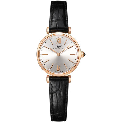 Đồng hồ nữ chính hãng I&W Carnival 562L-D1 Kính sapphire,chống xước,Chống nước30m,BH24 tháng,Máy điện tử(pin),dây da