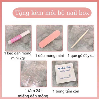 Nails box đính xà cừ lấp lánh (ảnh thật)