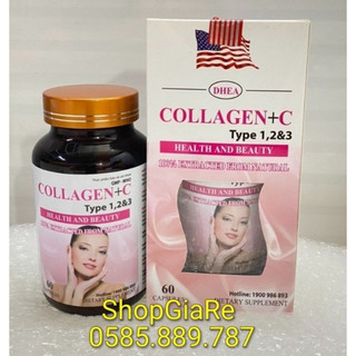 ĐẸP DA SÁNG DA - COLLAGEN + C 60 viên sữa ong chúa nhau thai cừu