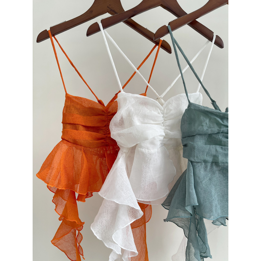 Áo kiểu 2 dây lưng chun - Mini top