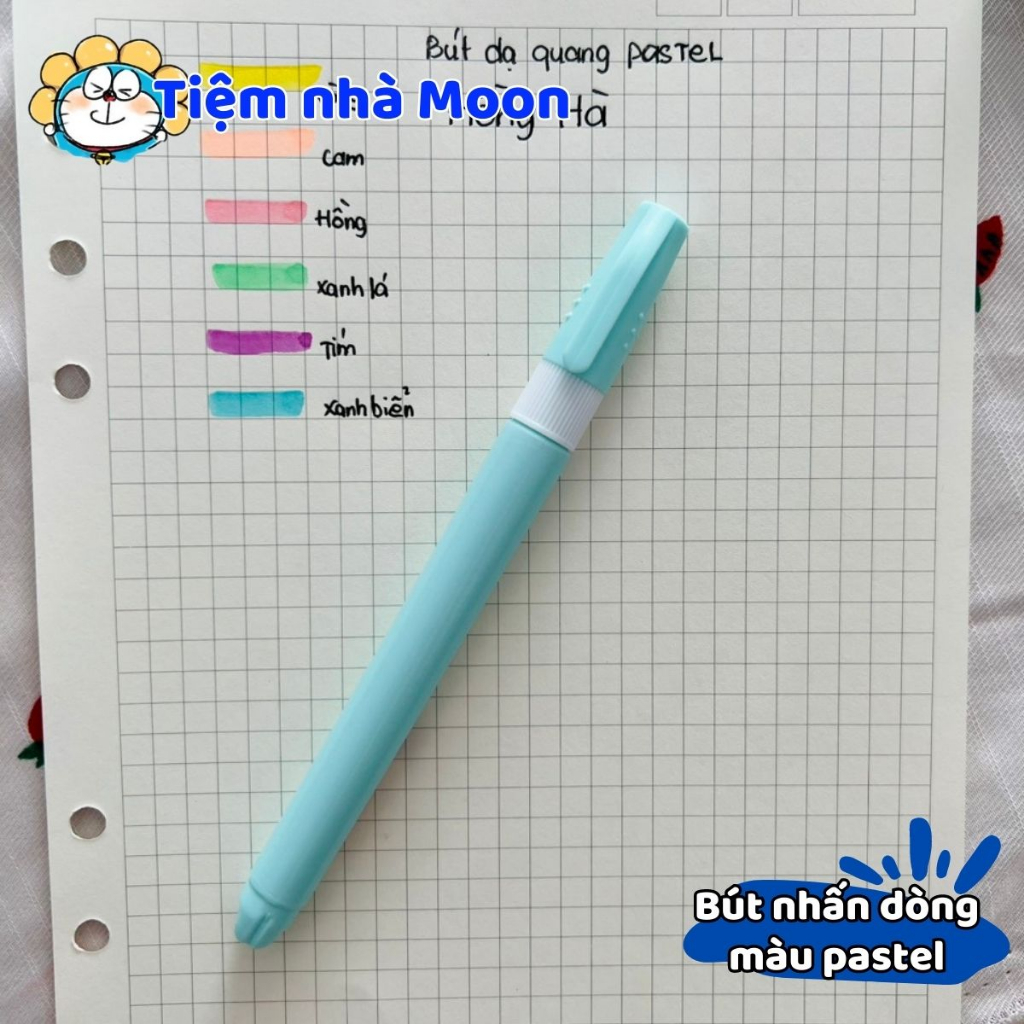 BÚT DẠ QUANG HỒNG HÀ MÀU PASTEL