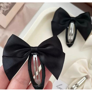 Kẹp TóC HìNh Nơ Satin MàU Trơn Đơn GiảN