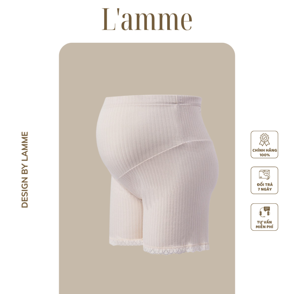 Quần bảo hộ bầu chất cotton mỏng nhẹ thoáng khí, đàn hồi cao có dây điều chỉnh By LAMME