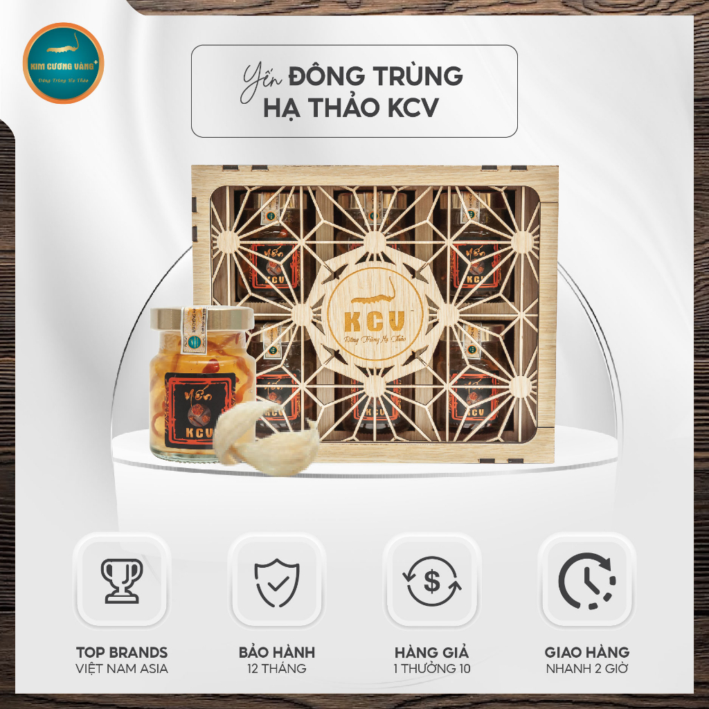 Yến Đông Trùng Hạ Thảo Kim Cương Vàng ( 70ml/hủ )