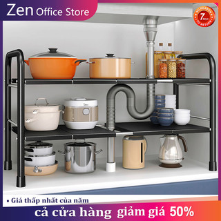 Zen kệ gầm bồn rửa bếp để đồ nhà bếp đa năng 1&2 tầng kệ để xoong nồi gầm bếp kệ có thể tháo rời để vệ sinh