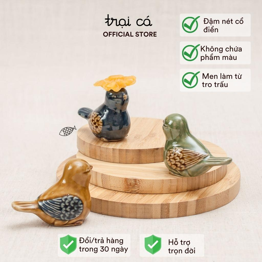 Chim Gốm Hiên Vân, Tượng Gốm Tại TRẠI CÁ Decor, Trang Trí Bàn Học, Kệ Tủ, Nhà Cửa, Văn Phòng, Quà Tặng