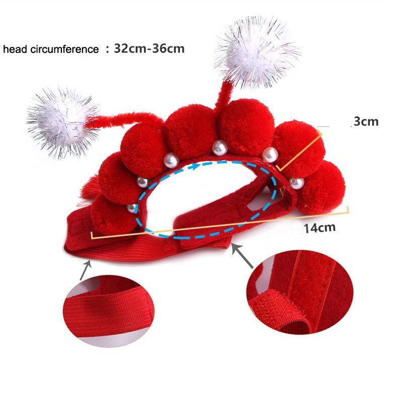 MŨ HÁT KỊCH PEKING OPERA PHONG CÁCH TRUNG HOA CHO THÚ CƯNG CHÓ MÈO