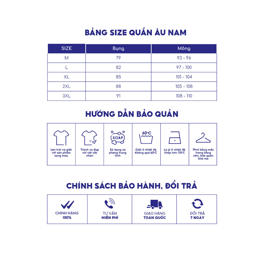 Quần âu nam YODY ống đứng công sở lịch lãm quần tây nam cao cấp tôn dáng không nhăn QAM3127