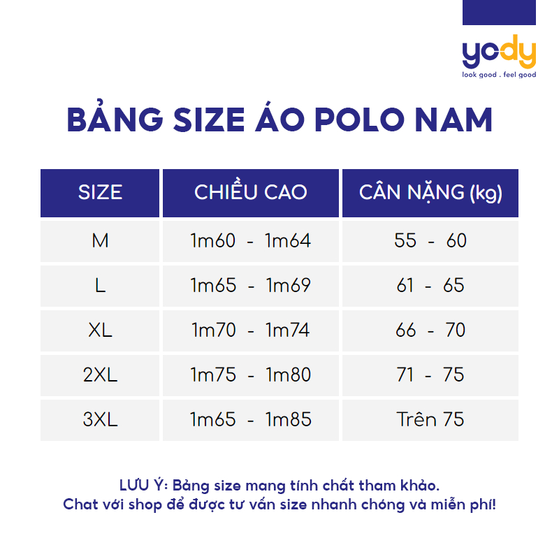 Áo polo nam thể thao YODY thoải mái thoáng mát thấm hút mồ hôi - SAM5001