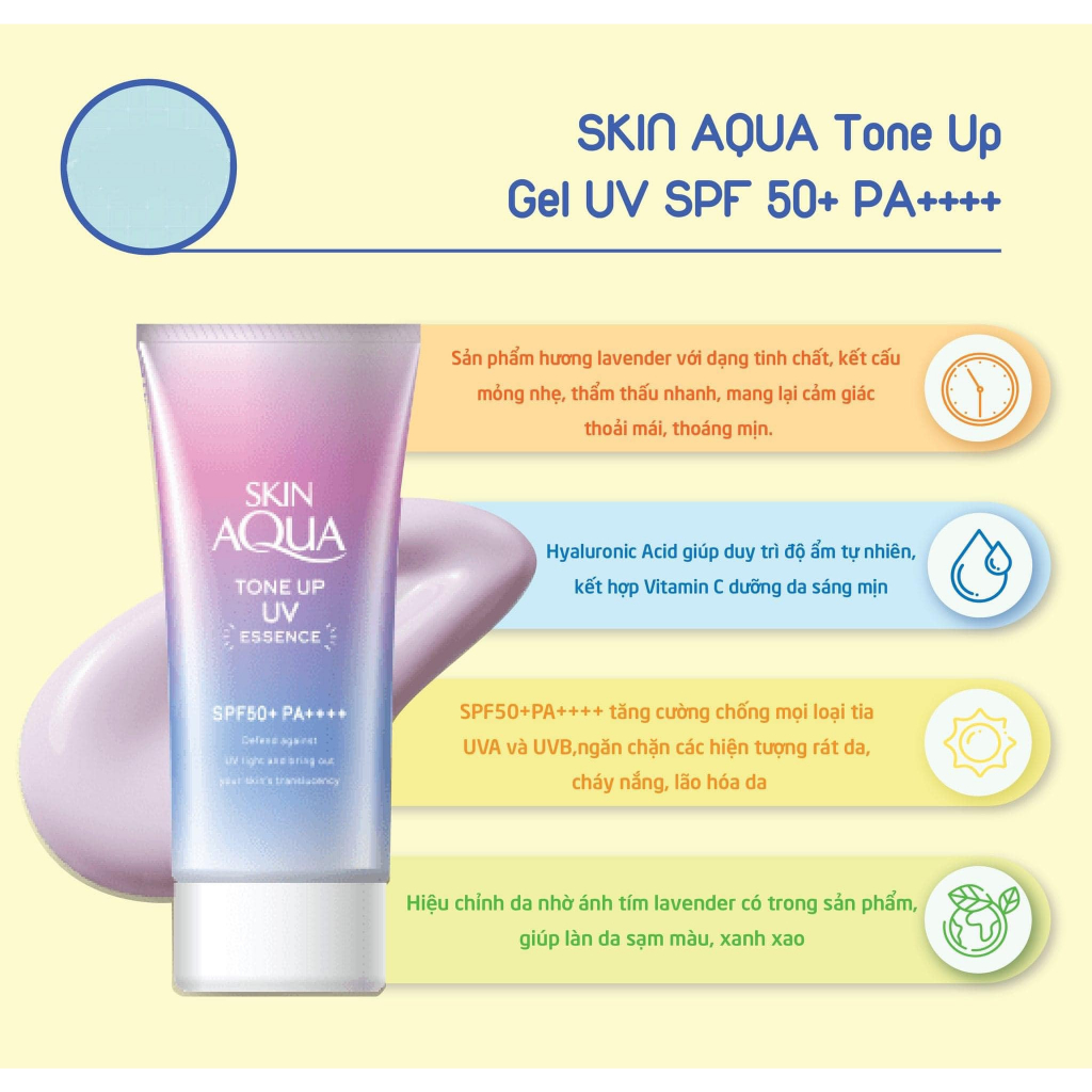 Kem Chống Nắng Skin Aqua Nhật Tone Up UV Essence SPF50+/PA++++ 80g