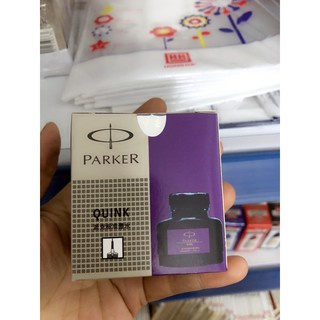 Mực parker màu tím viết bút máy dung tích 57ml loại xịn đẹp tem bạc