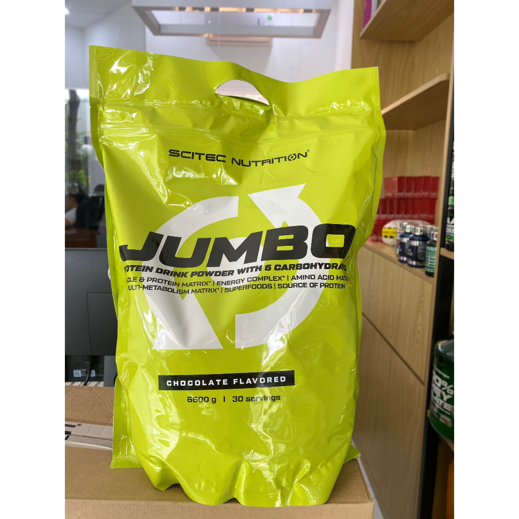 {MASS} JUMBO - Sữa tăng cân, tăng cơ Scitec Nutrition hộp 6600G (30 serving) - Chính hãng