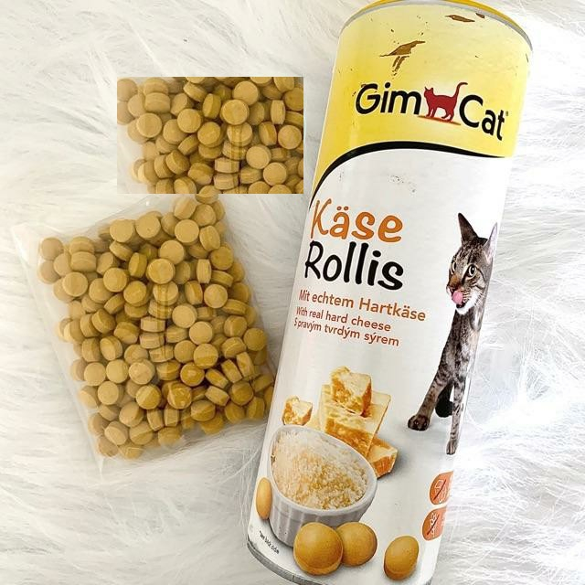 Gimcat Kase Rollis Viên phô mai cho mèo dinh dưỡng Tăng nọng , kích thích ăn uống , dưỡng lông