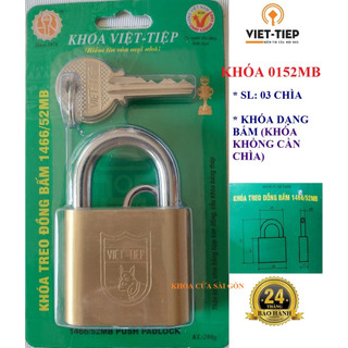 [Hỏa tốc HCM] Khóa đồng bấm Việt Tiệp 0152MB (5P BẤM)-1466/52MB