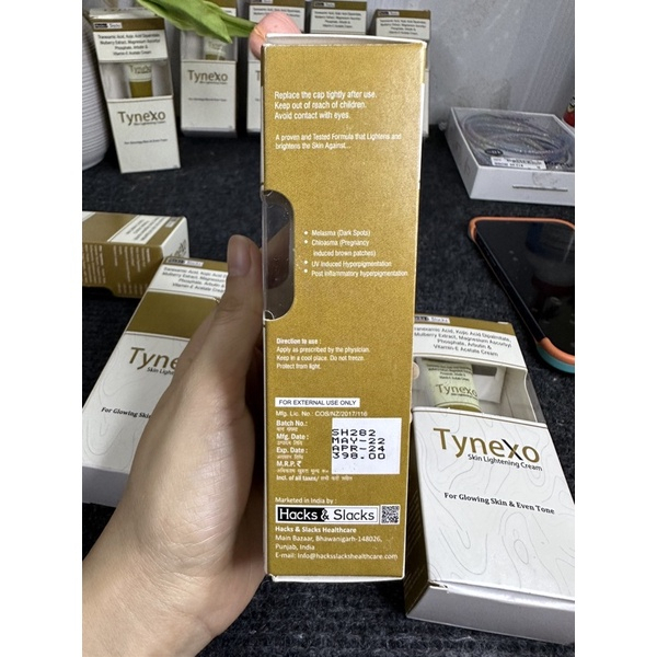 Kem Làm Mờ Nám Sáng Da Tynexo Cream Ấn Độ Giúp Làn Da Trắng Sáng Bật Tone
