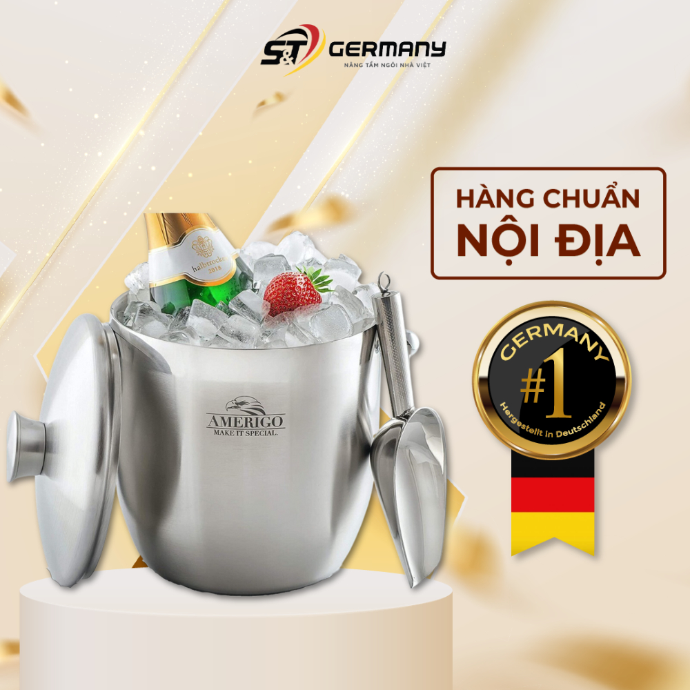 Xô Đá Ủ Lạnh R.ượu Nội Địa Đức Amerigo Cao Cấp Thiết Kế Sang Trọng Tinh Tế GermanySnT 520029