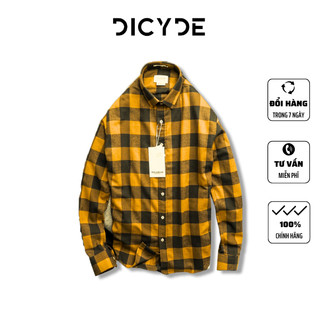 Áo sơmi nam dài tay caro kẻ dạ DICYDE 13 Siêu Cấp
