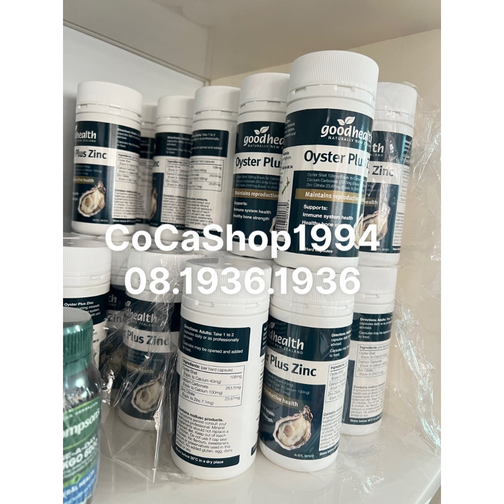 Tinh chất hàu biển Good Healthy Oyster Plus hỗ trợ sinh lý nam giới - Chính hãng hộp 60v