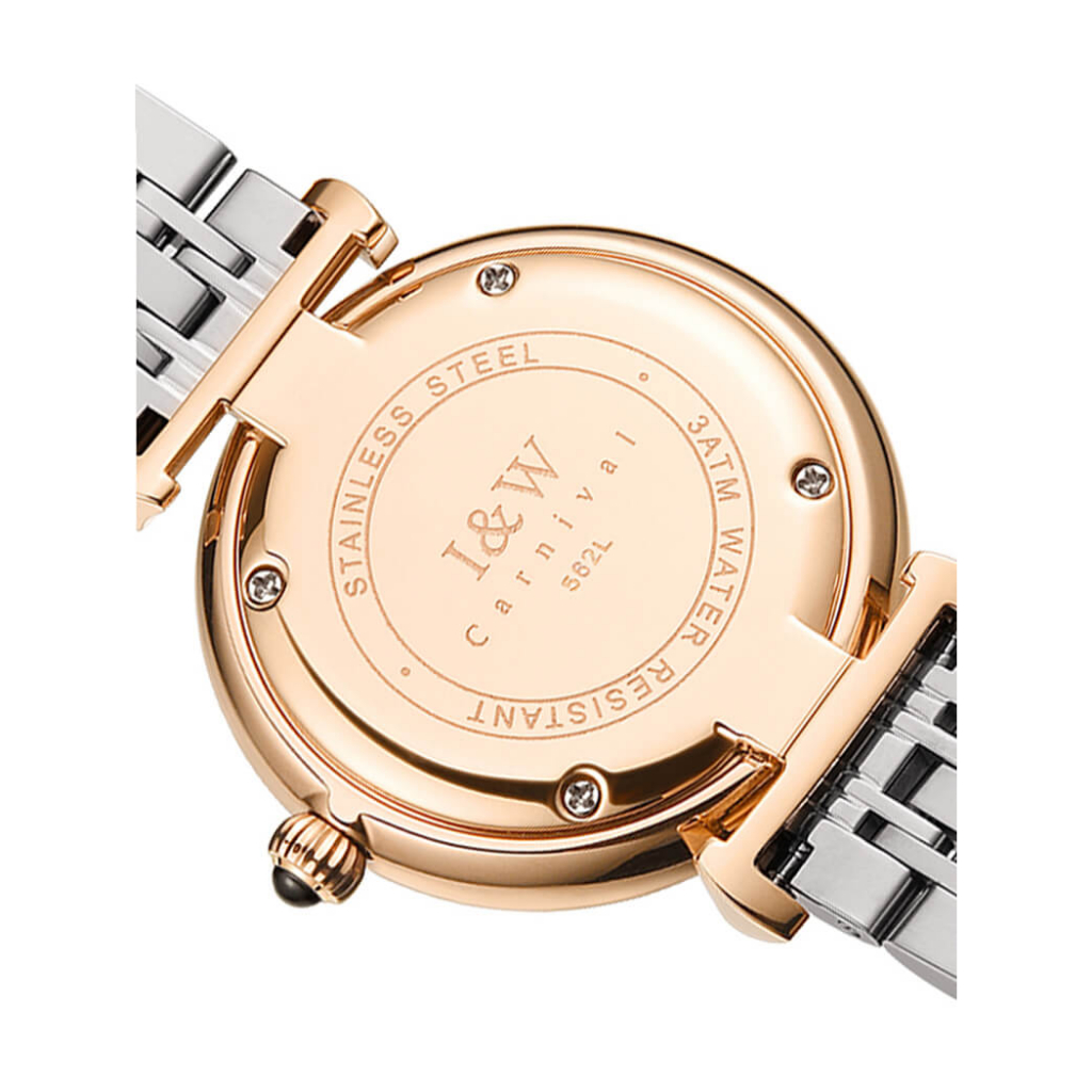 Đồng hồ nữ chính hãng IW Carnival IW562L-4,Kính sapphire,chống xước,Chống nước30m,BH24 tháng,Máy điện tử(pin),dây da