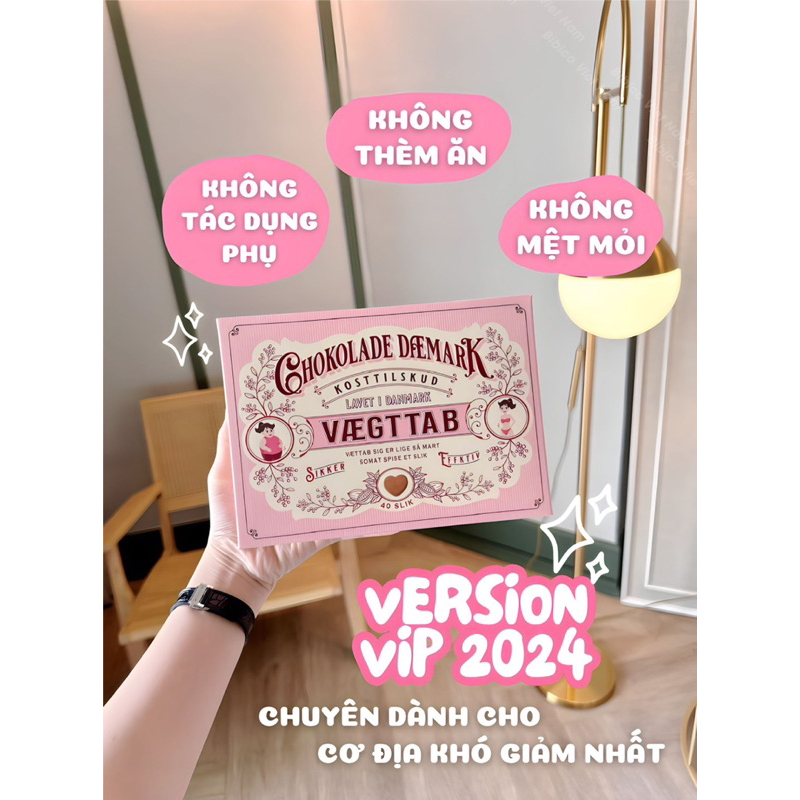 Socola Giảm Cân Đan Mạch Hồng Chokolade Dfemark  40 viên