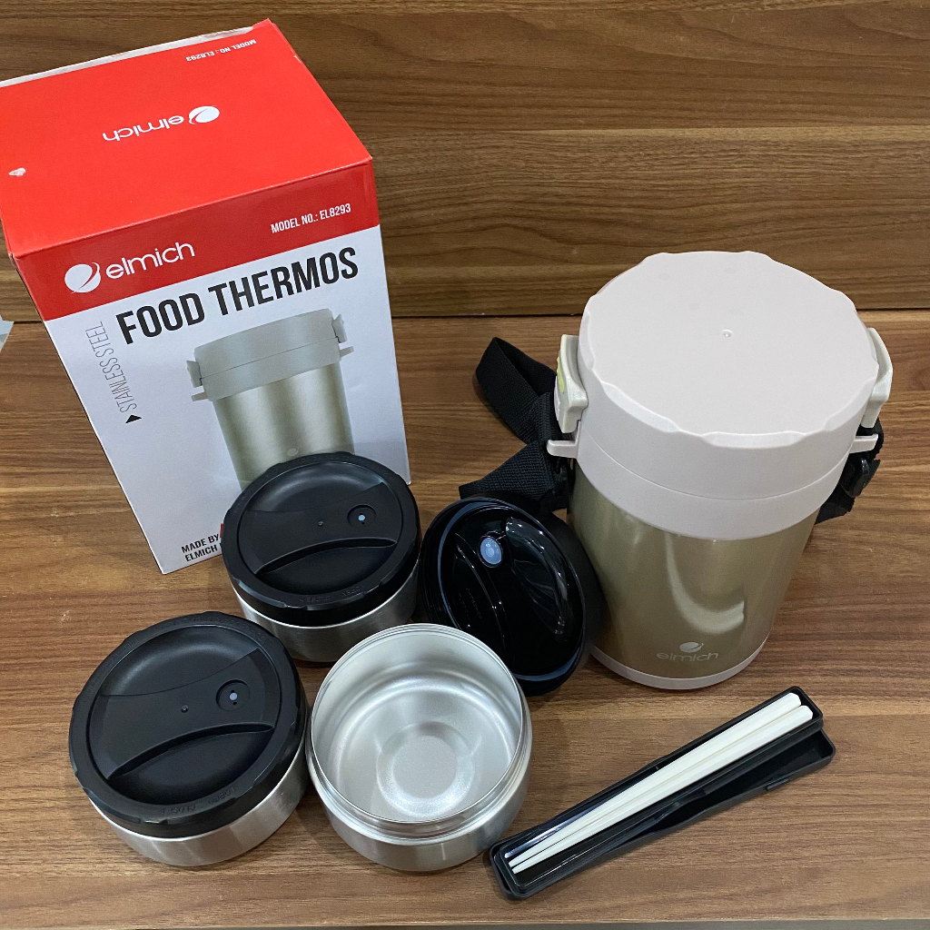 Hộp Cơm Giữ Nhiệt Văn Phòng Inox 304 Emich EL8293 dung tích 1.8 Lít